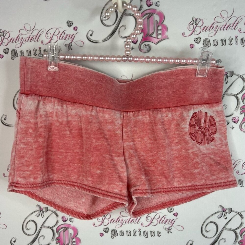 Billabong shorts mini booty shorts embroidered Women's orange Athletic Shorts
